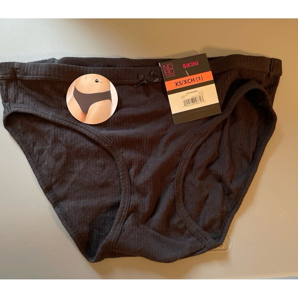 Nobo Bikini Black Panty Xs New